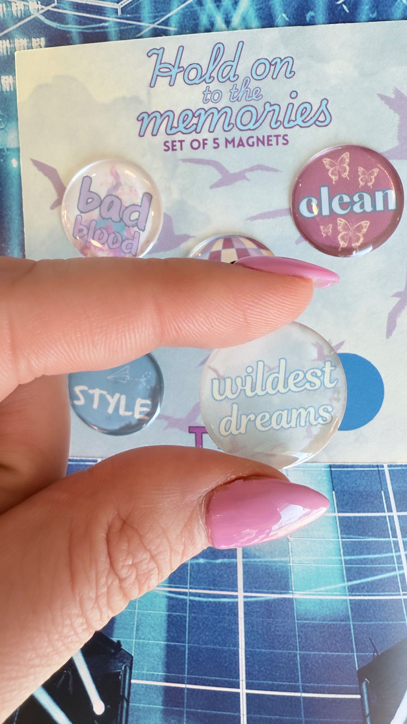 Taylor Swift Inspired 1989 5 piece magnet set