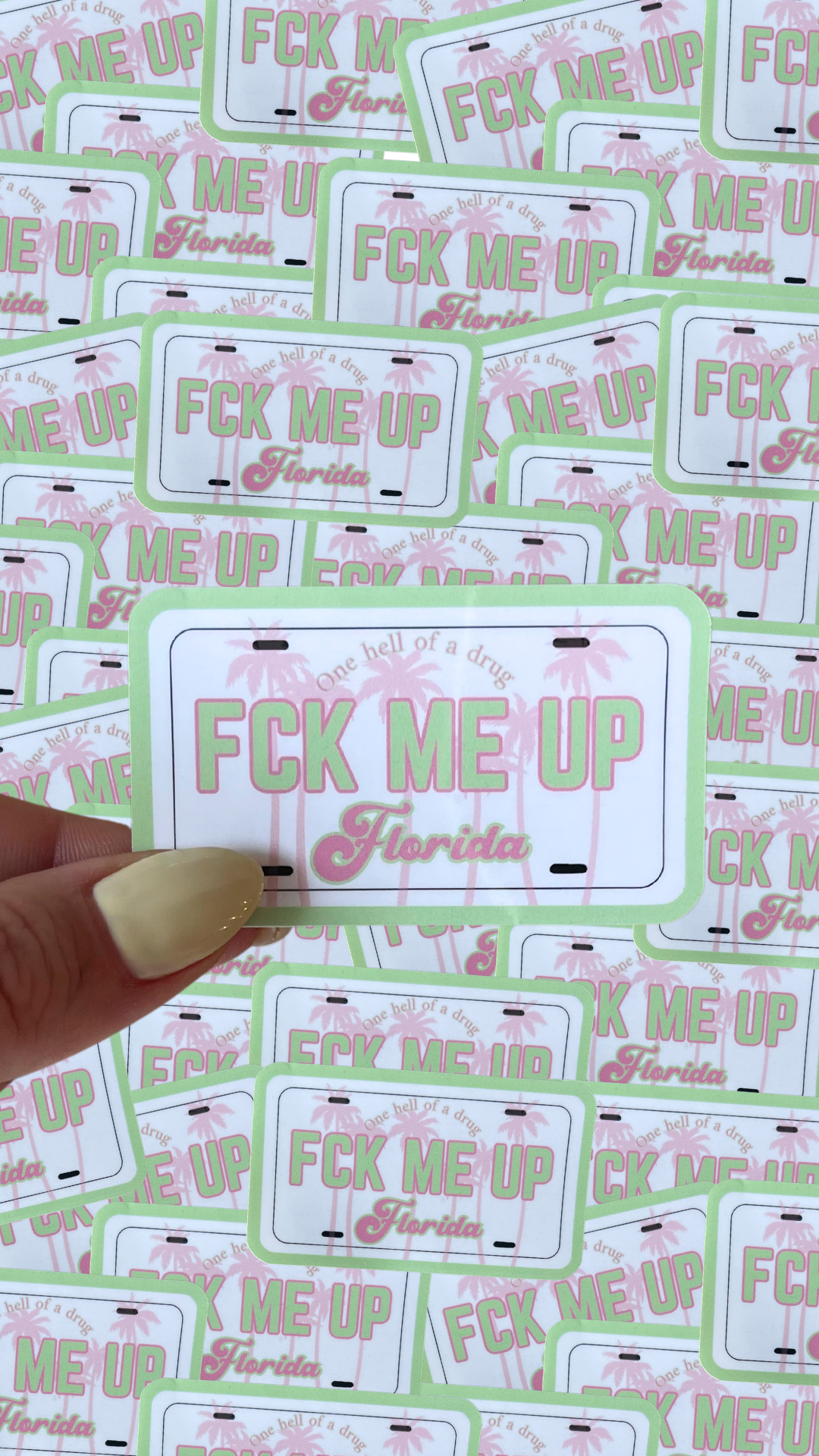 FCK me up Florida Waterproof sticker