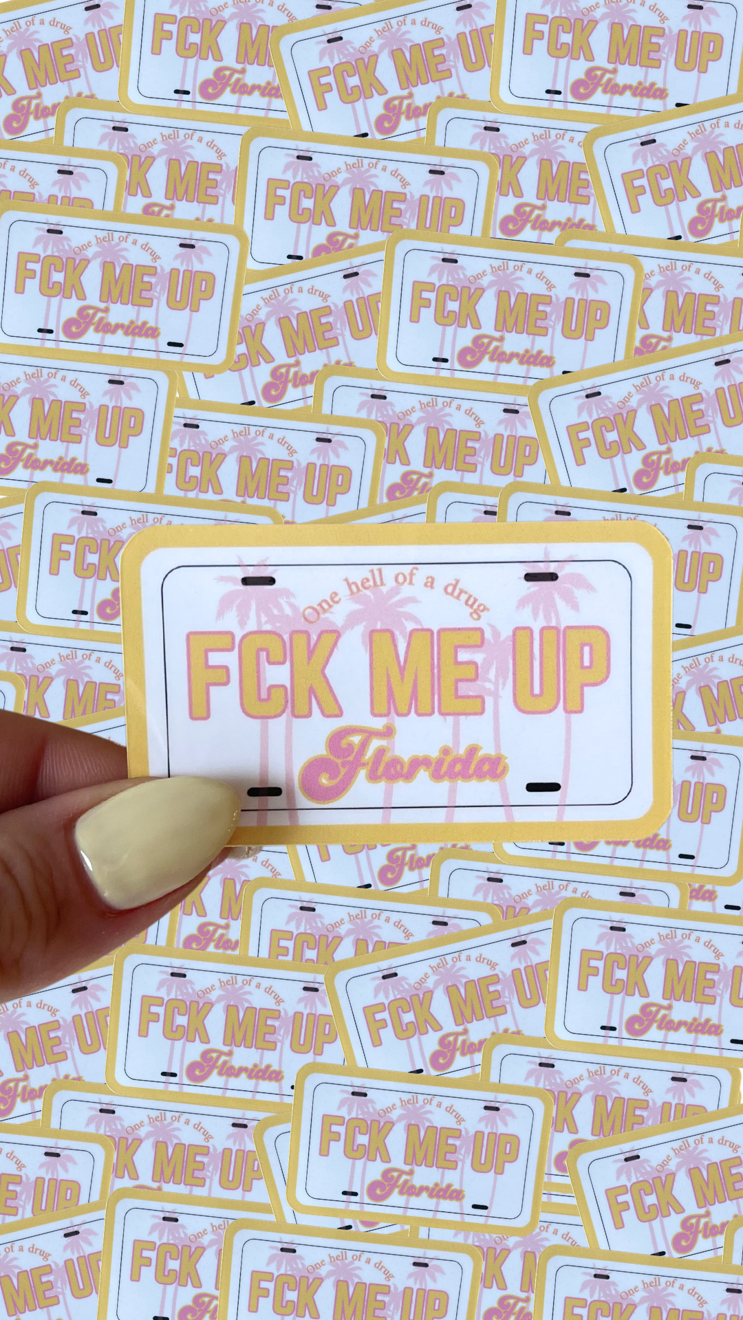 FCK me up Florida Waterproof sticker