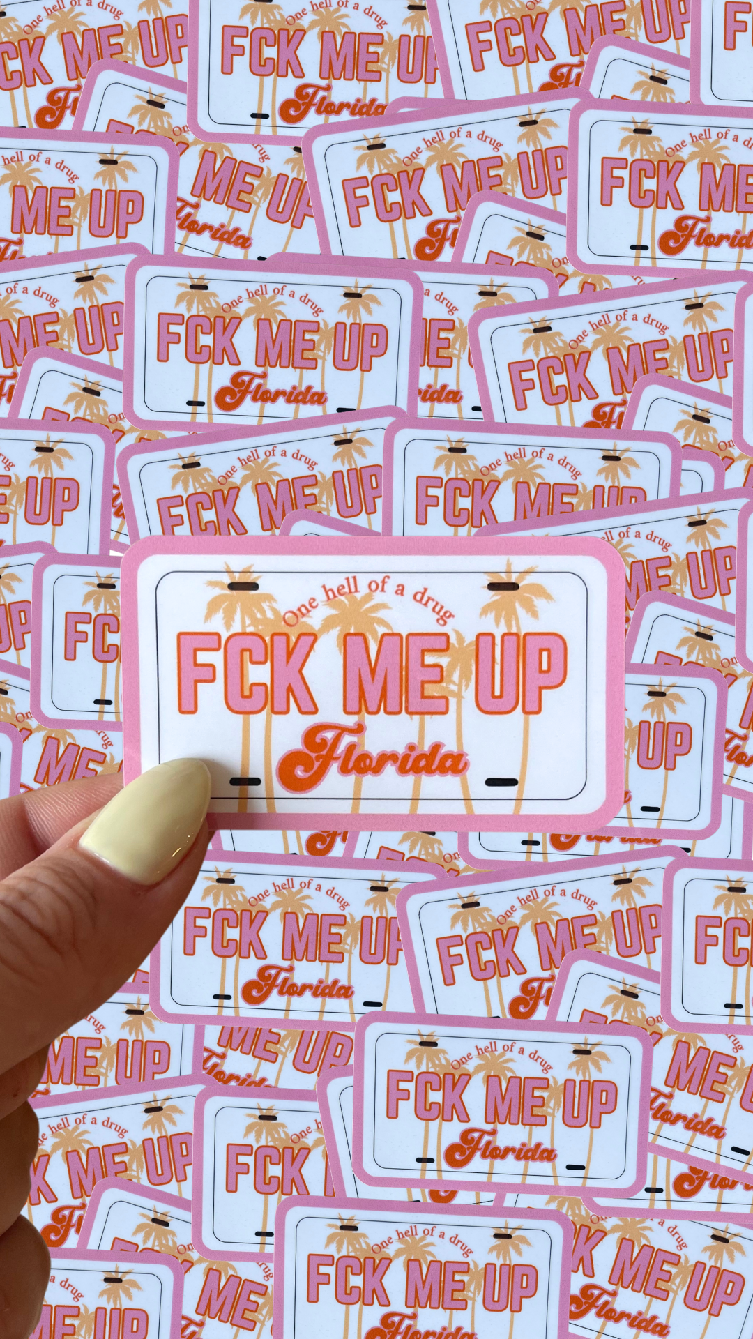 FCK me up Florida Waterproof sticker