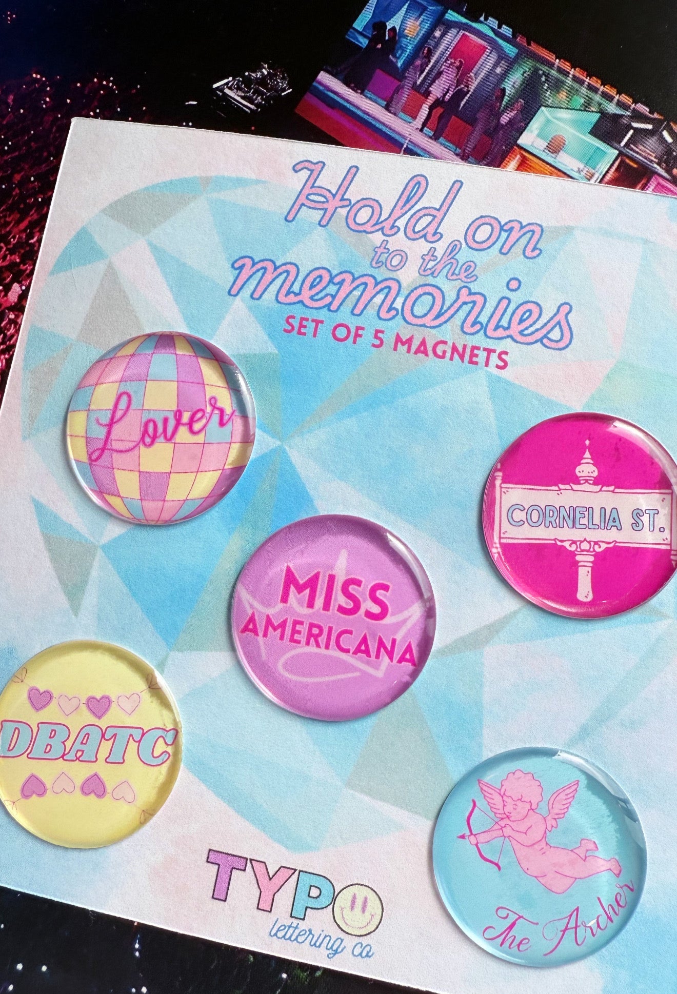Taylor Swift Lover inspired 5 pack of magnets