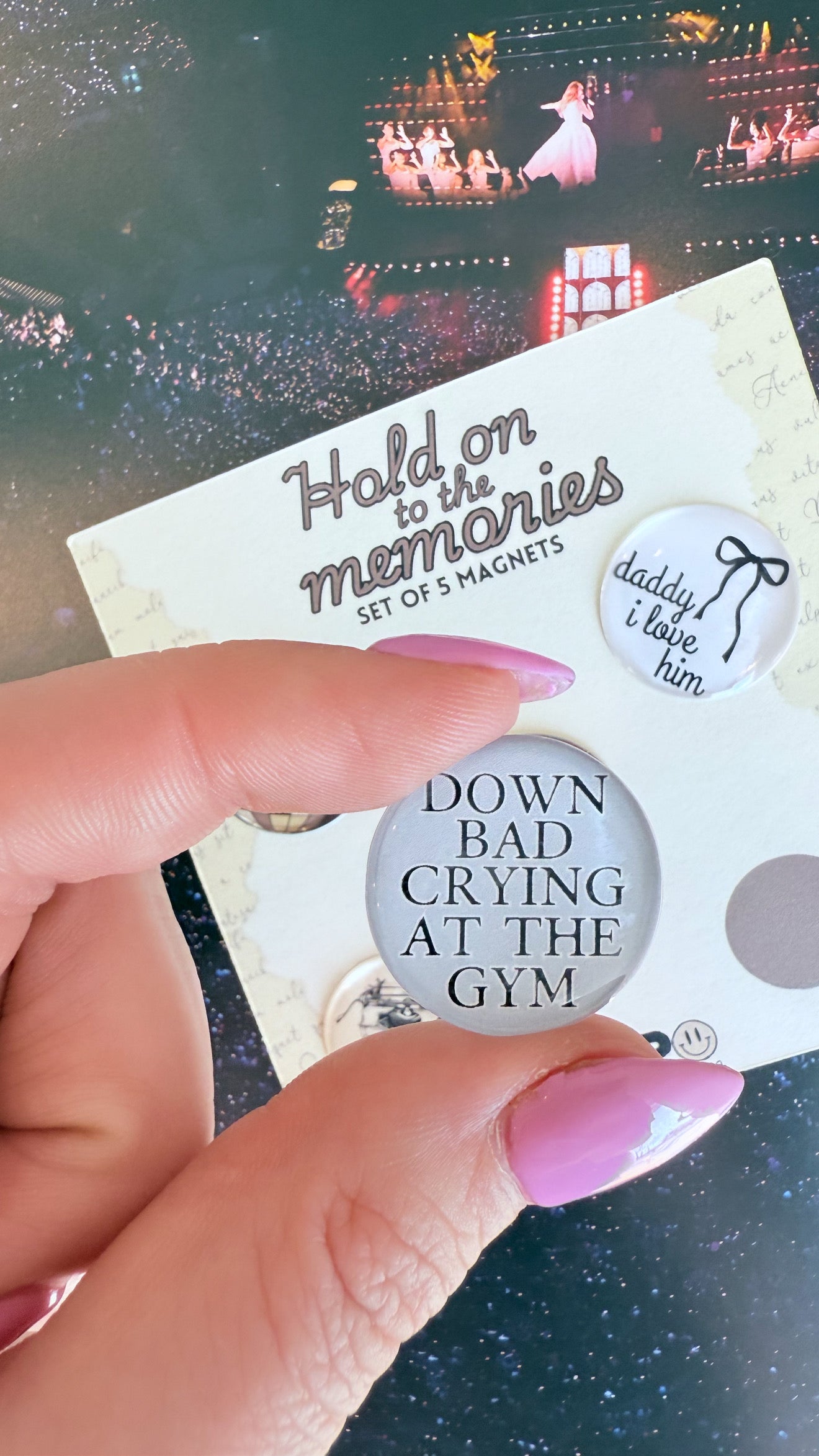 Taylor Swift Inspired TTPD 5 pack magnet set