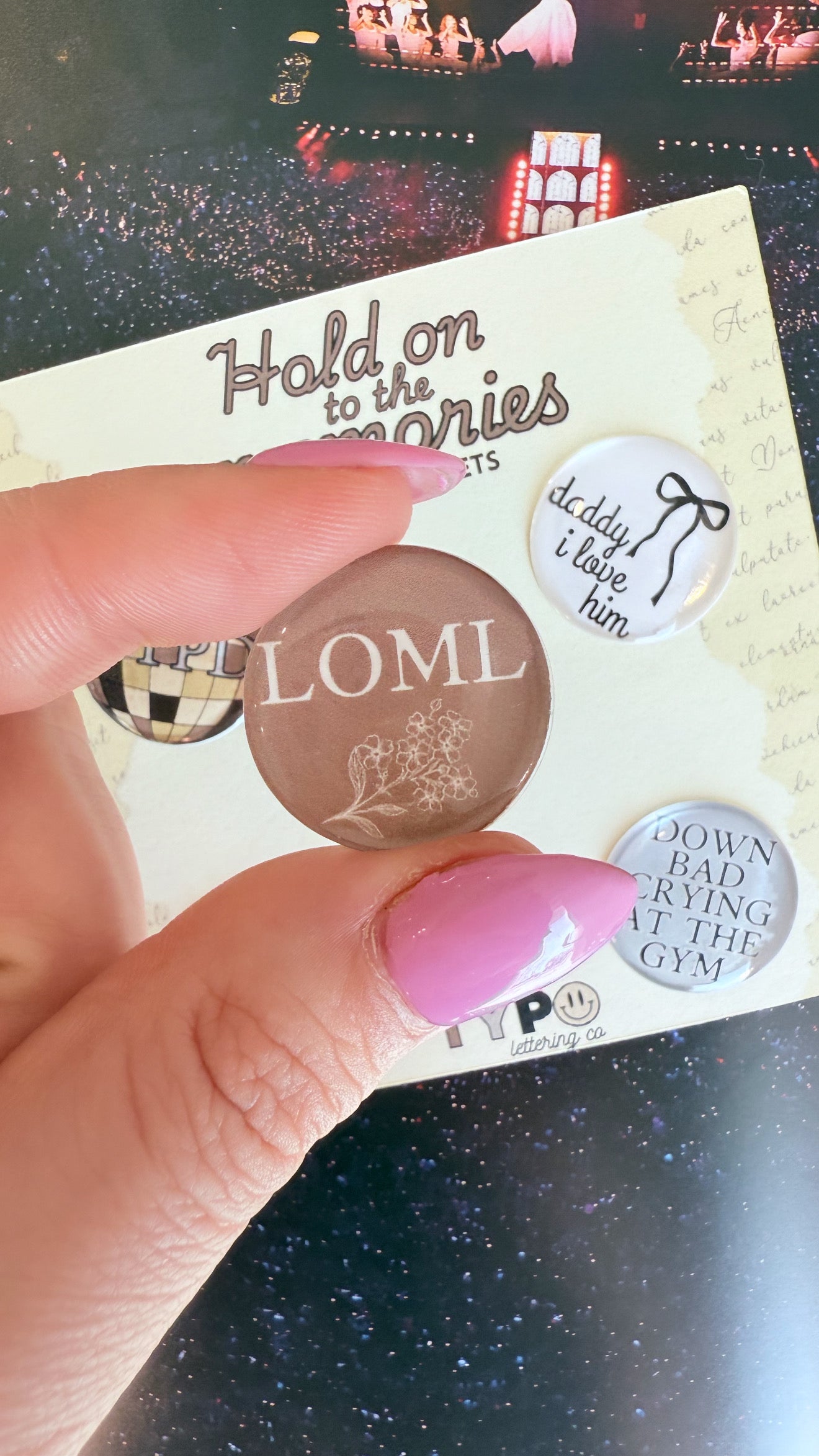 Taylor Swift Inspired TTPD 5 pack magnet set