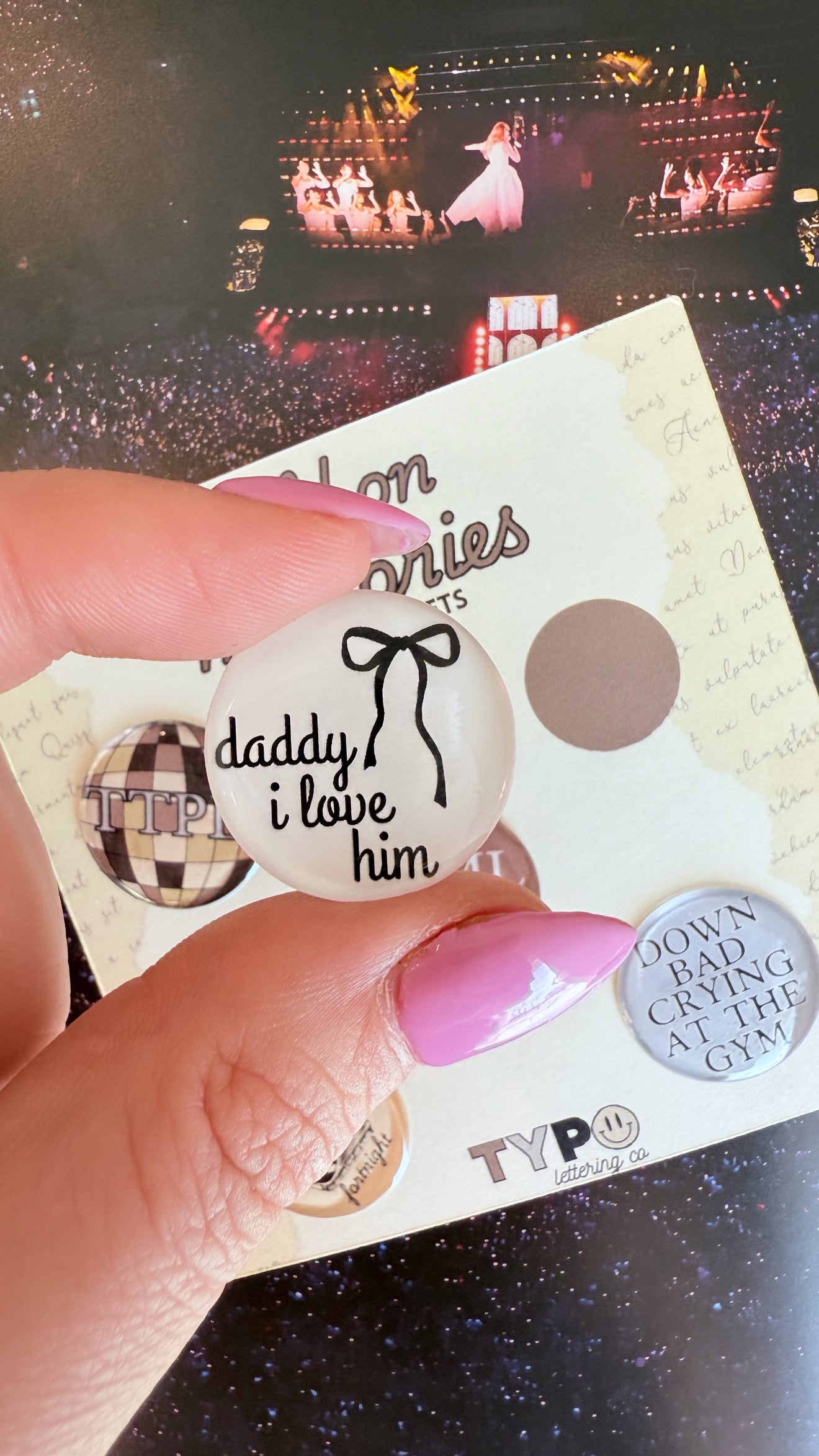 Taylor Swift Inspired TTPD 5 pack magnet set
