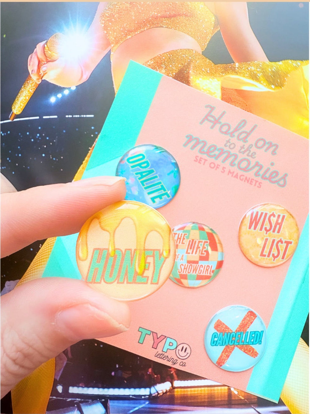 The Life of A Showgirl Set of 5 magnets