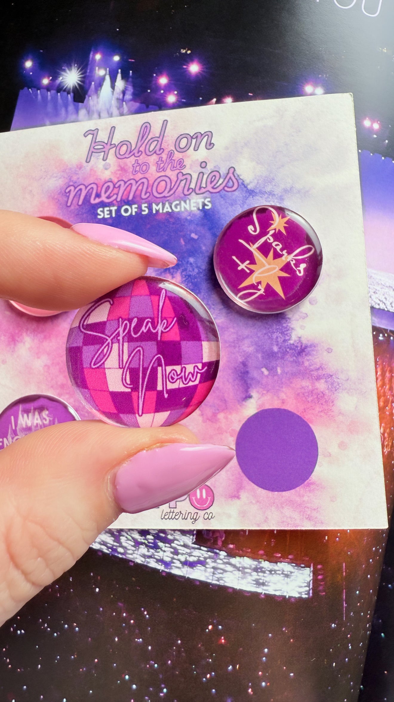 Taylor Swift Inspired Speak Now 5 pack magnet set