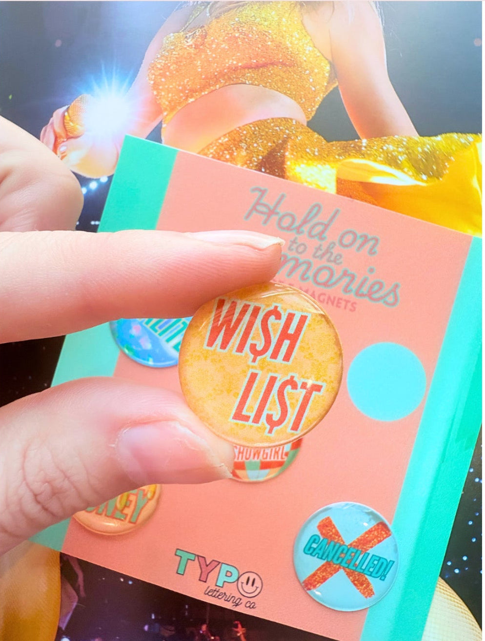 The Life of A Showgirl Set of 5 magnets