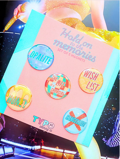 The Life of A Showgirl Set of 5 magnets