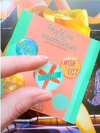 The Life of A Showgirl Set of 5 magnets