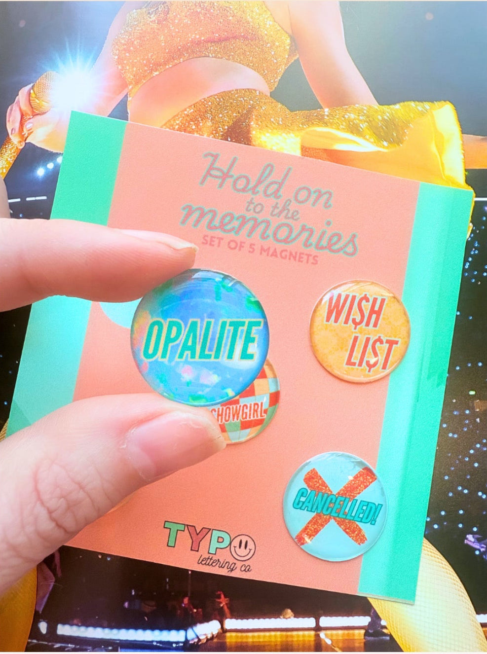 The Life of A Showgirl Set of 5 magnets