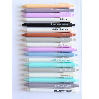 INDIVIDUAL MACARON PENS/VARIETY OF SAYINGS AVAILABLE
