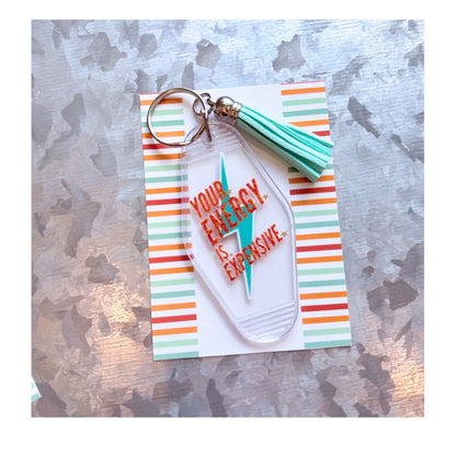 Showgirl logo design/energy expensive/disco acrylic keychain|TS12