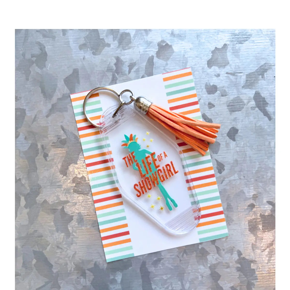 Showgirl logo design/energy expensive/disco acrylic keychain|TS12