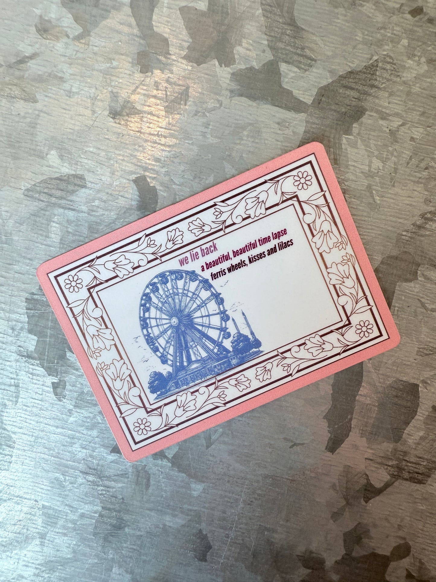 Eldest daughter Ferris wheel waterproof sticker|showgirl